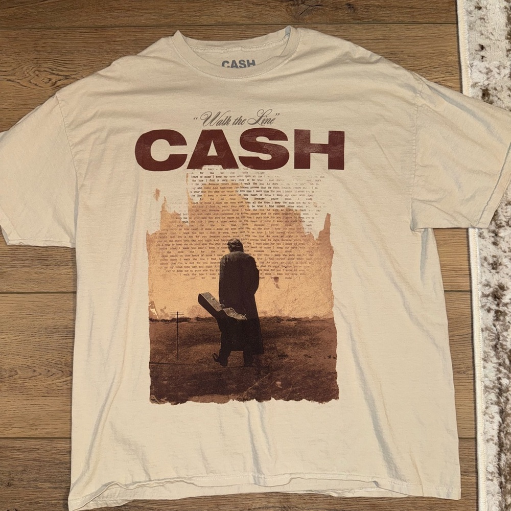 Walk the line Johnny cash tshirt
